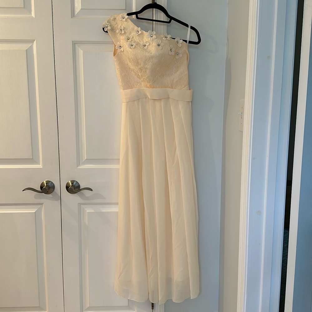 NWOT Cocktail Party One Shoulder Long Dress